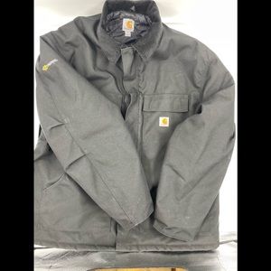 Carharrt Authentic coat black with cuffs and gold zipper